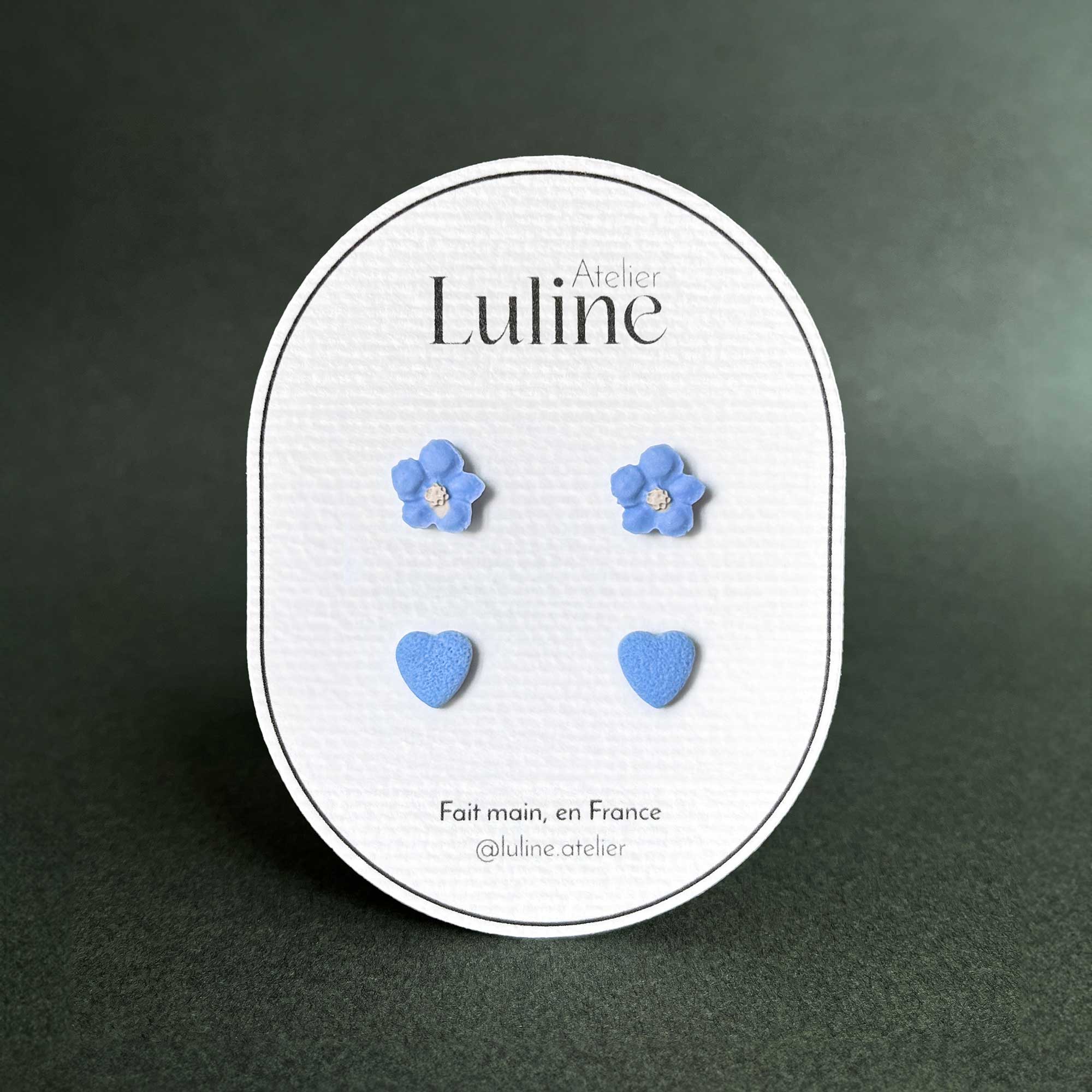 Flower n°4 mini & Heart mini